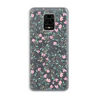 Sierlijke bloemen: Xiaomi Redmi Note 9 Pro Transparant Hoesje