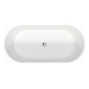 Vrijstaand Ligbad Duravit D-Neo 160x75x60 cm Zonder Overloop Mat Wit