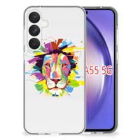 Samsung Galaxy A55 Telefoonhoesje met Naam Lion Color Samsung Galaxy A55 Telefoonhoesje met Naam Lion Color