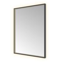 Hotbath &More Mirrors Square LED Badkamerspiegel - Rechthoek - 80 x 60 cm - Geborsteld Zwart Pvd