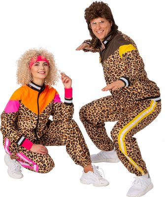 Retro Trainingspak Luipaard Heren