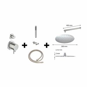 Best Design Inbouw-Regendoucheset ORE-M-300 30 cm RVS-304