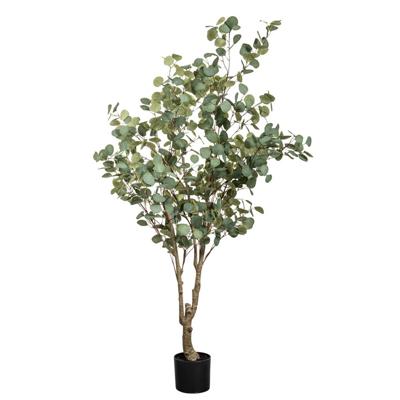Leen Bakker - Kunstplant Eucalyptus In Pot - 180 Cm - Polyester - Groen