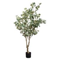 Leen Bakker - Kunstplant Eucalyptus In Pot - 180 Cm - Polyester - Groen