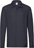 Fruit Of The Loom F541N Premium Long Sleeve Polo - Deep Navy - 3XL