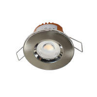 LED fire rated inbouwspot 6Watt rond NIKKEL IP65 dimbaar - CCT - 2700K - 3000K - 4000k - interne driver - brandvertragend