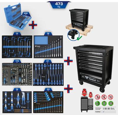 BRILLIANT TOOLS Tool trolley 7 drawers 473 premium-werkz.