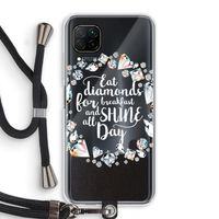 Diamonds: Huawei P40 Lite Transparant Hoesje met koord