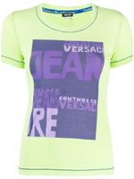 Versace Pre-Owned t-shirt à logo imprimé (années 2000) - Vert