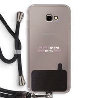 uzelf graag zien: Samsung Galaxy J4 Plus Transparant Hoesje met koord