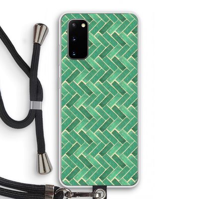 Moroccan tiles 2: Samsung Galaxy S20 Transparant Hoesje met koord