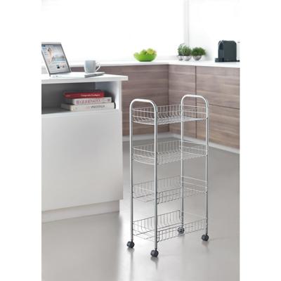 Metaltex opbergtrolley ascona grijs