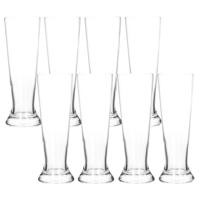 Bierglazen - 8x st - 370 ml - 7 x 20 cm - glas - pilsenerglazen - glazen voor bier