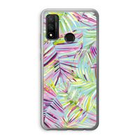 Tropical Palms Blue: Huawei P Smart (2020) Transparant Hoesje