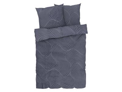 LIVARNO home Satijnen dekbedovertrek 240 x 220 cm (Blauw)