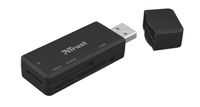 Trust NANGA geheugenkaartlezer Zwart USB 3.2 Gen 1 (3.1 Gen 1) Type-A