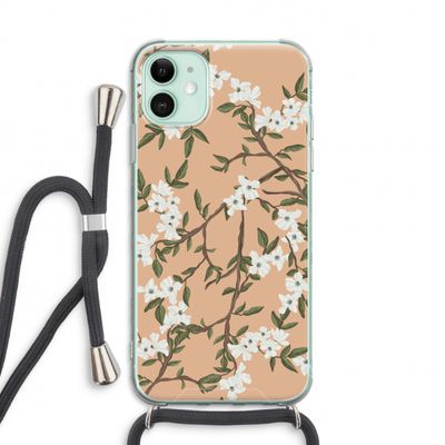 Blossoming spring: iPhone 11 Transparant Hoesje met koord