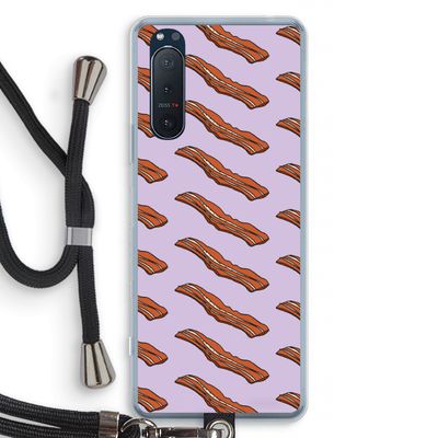 Bacon to my eggs #2: Sony Xperia 5 II Transparant Hoesje met koord