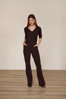 Flair LONG bonded trousers - espresso - 94812