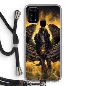 Pegasus: Samsung Galaxy M31 Transparant Hoesje met koord
