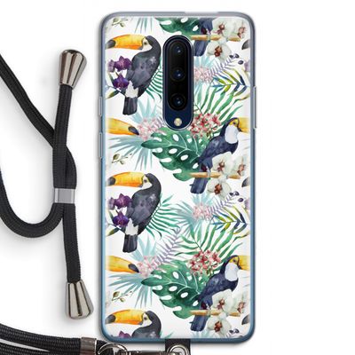 Tukans: OnePlus 7 Pro Transparant Hoesje met koord