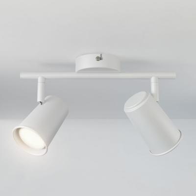Riga - LED plafondlamp - 10 Watt 800 Lumen - 2 spots - 4000K Neutraal wit - Draaibaar en dimbaar - GU10 - Kantelbaar - Plafondspot - IP20 Voor binnen - Wit