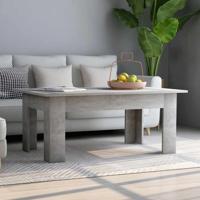Salontafel 100x60x42 cm bewerkt hout betongrijs
