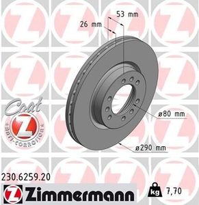 Remschijf Coat Z 230625920