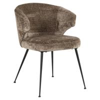 Stoel Xandra stone chenille brandvertragend