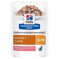 Hill&apos;s Prescription Diet K/D Kidney Care nat kattenvoer met zalm 85 g zakje 1 doos (12 x 85 g) - thumbnail