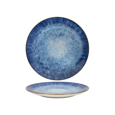 Dinerbord Ø27cm reactive glaze blue 6st