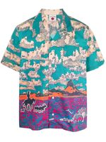 ICECREAM chemise Cloud World en coton - Bleu
