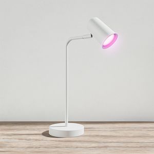 Riga smart LED tafellamp - Smart WiFi+ Bluetooth - Kantelbaar en draaibaar - RGBWW - Ingebouwde dimmer - Bureaulamp voor binnen - GU10 fitting - Wit