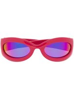 Gucci Eyewear lunettes de soleil teintées à monture carrée - Rose