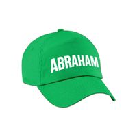 Abraham cadeau pet /cap groen voor heren