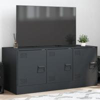 Tv-meubel 99x39x44 cm staal antracietkleurig