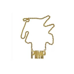 Gouden schakelketting Pimp   -