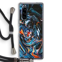 Black Unicorn: Sony Xperia 5 Transparant Hoesje met koord
