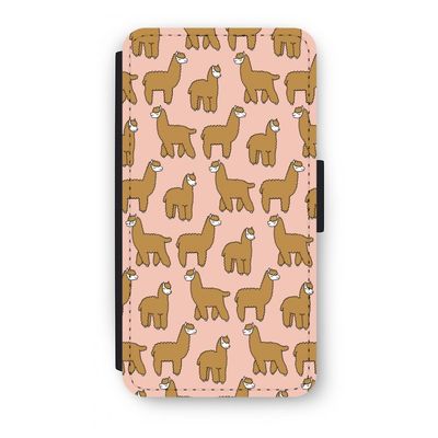 Alpacas: iPhone X Flip Hoesje
