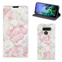 LG Q60 Smart Cover Lovely Flowers - thumbnail