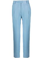 Tagliatore pantalon en coton mélangé à coupe fuselée - Bleu