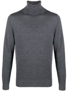 Calvin Klein embroidered-logo wool jumper - Gris