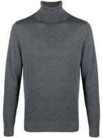 Calvin Klein embroidered-logo wool jumper - Gris - thumbnail