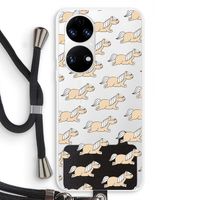 Ponys: Huawei P50 Transparant Hoesje met koord Ponys: Huawei P50 Transparant Hoesje met koord