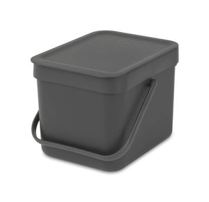Brabantia Sort & Go afvalemmer 6 liter dark grey