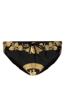 Versace slip de bain à motif Medusa - Noir