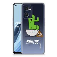 OPPO Reno 7 5G | Find X5 Lite Telefoonhoesje met Naam Cactus Poo