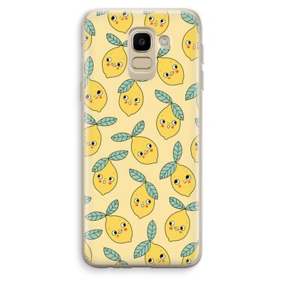 Citroenen: Samsung Galaxy J6 (2018) Transparant Hoesje