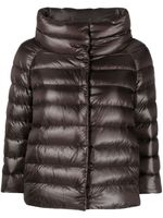 Herno high-neck puffer jacket - Marron - thumbnail