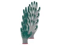 PARKSIDE 4 paar nitril tuinhandschoenen (grijs/groen/rood)